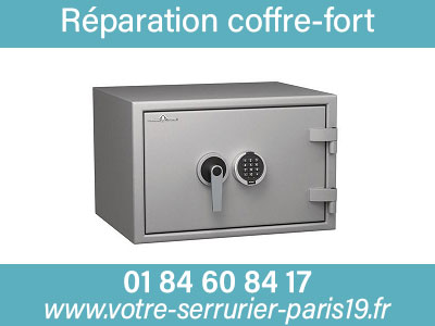 Dépannage serrurerie Paris 19 : réparation coffre fort